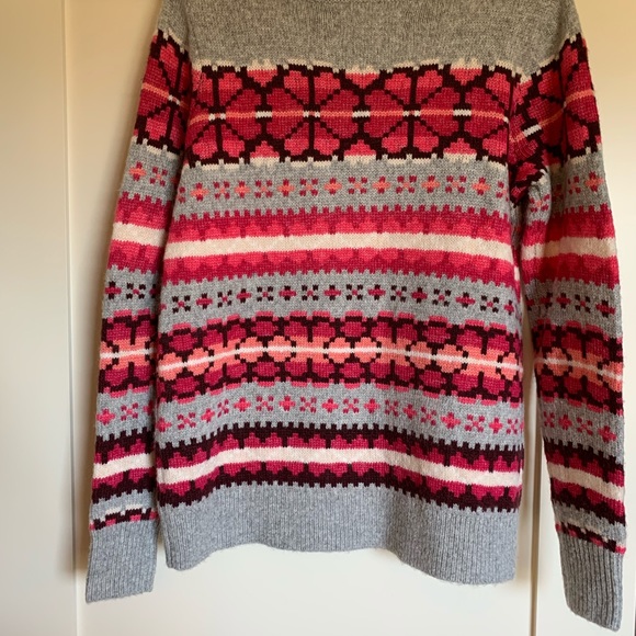 NWT Loft grey pink sweater size s - Picture 2 of 2